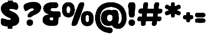 Corva Round Regular otf (400) Font OTHER CHARS