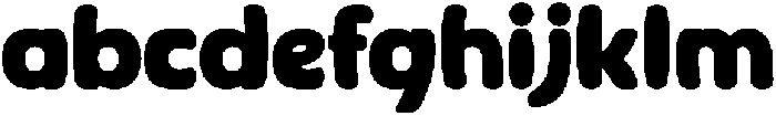 Corva Round Regular otf (400) Font LOWERCASE
