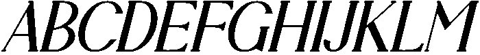 Corvinora Italic otf (400) Font UPPERCASE