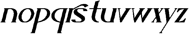 Corvinora Italic otf (400) Font LOWERCASE