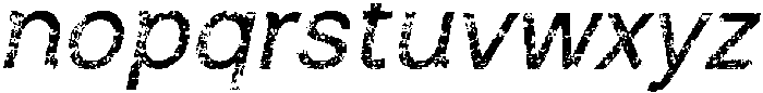 Corwine Stamp Italic otf (400) Font LOWERCASE