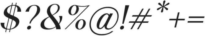 Cosen Medium Italic otf (500) Font OTHER CHARS