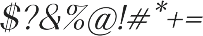 Cosen Regular Italic otf (400) Font OTHER CHARS