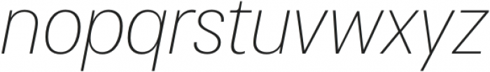 Cosima Core Thin Italic otf (100) Font LOWERCASE