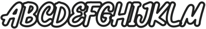 Cosmic Avenger Outline otf (400) Font UPPERCASE