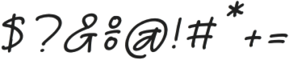Cosmic Imagined Italic otf (400) Font OTHER CHARS