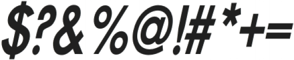 Cosmopolis Medium Condensed Italic otf (500) Font OTHER CHARS