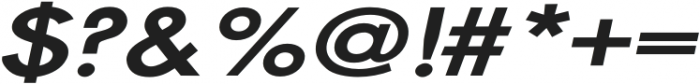 Cosmopolis Medium Extended Italic otf (500) Font OTHER CHARS