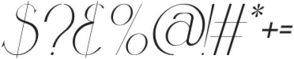 Cospiog Italic otf (400) Font OTHER CHARS