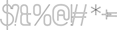 Costa de Malaga Regular Outline otf (400) Font OTHER CHARS