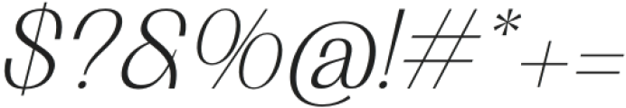 Costare Slorun Italic Italic otf (400) Font OTHER CHARS