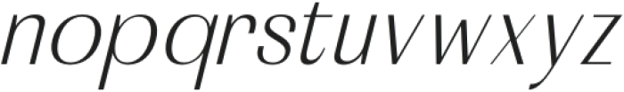 Costare Slorun Italic Italic otf (400) Font LOWERCASE