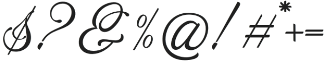 Costaria Script otf (400) Font OTHER CHARS