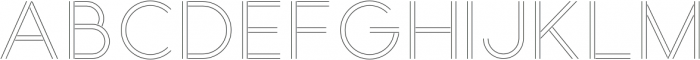 Cote Bold Outline otf (700) Font LOWERCASE