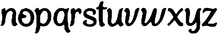 Cote ttf (400) Font LOWERCASE