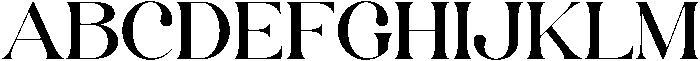 Cottage Regular otf (400) Font UPPERCASE
