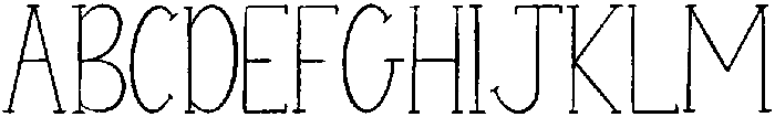 Cottage Regular otf (400) Font UPPERCASE