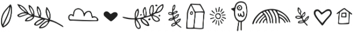 Cottage and Farmhouse Doodles otf (400) Font UPPERCASE