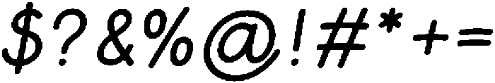 Cotton Cloud Bold Italic otf (700) Font OTHER CHARS