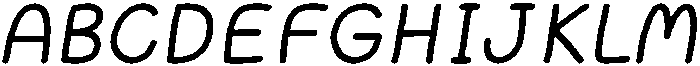Cotton Cloud Bold Italic otf (700) Font UPPERCASE
