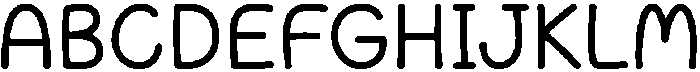 Cotton Cloud Bold otf (700) Font UPPERCASE