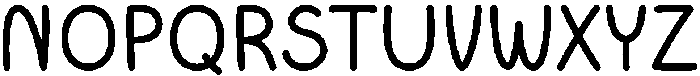 Cotton Cloud Bold otf (700) Font UPPERCASE
