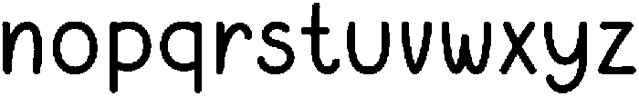 Cotton Cloud Bold otf (700) Font LOWERCASE