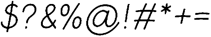Cotton Cloud Italic otf (400) Font OTHER CHARS