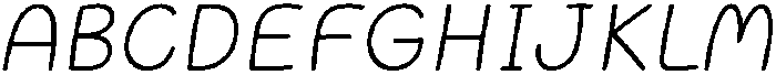Cotton Cloud Italic otf (400) Font UPPERCASE