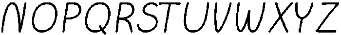 Cotton Cloud Italic otf (400) Font UPPERCASE