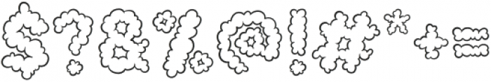 Cotton Cloud Regular otf (400) Font OTHER CHARS