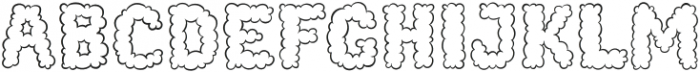 Cotton Cloud Regular otf (400) Font UPPERCASE