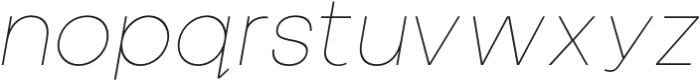 Cottorway Italics Thin otf (100) Font LOWERCASE