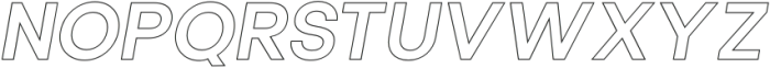 Cottorway Outline Italic SemiBold otf (600) Font UPPERCASE