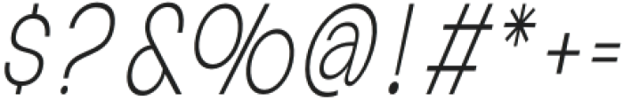 Cottorway Pro crisp ELight Italic otf (300) Font OTHER CHARS