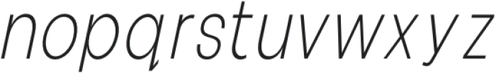 Cottorway Pro crisp ELight Italic otf (300) Font LOWERCASE