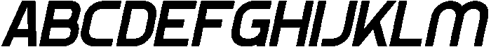 Cottra Italic otf (400) Font UPPERCASE