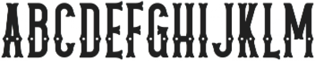 Country Bluegrass Outline otf (400) Font UPPERCASE