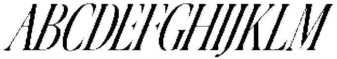 Country Club Italic otf (400) Font UPPERCASE