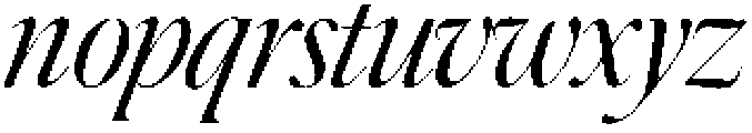 Country Club Italic otf (400) Font LOWERCASE