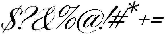 Country Club Script otf (400) Font OTHER CHARS