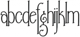 Country Light otf (300) Font LOWERCASE