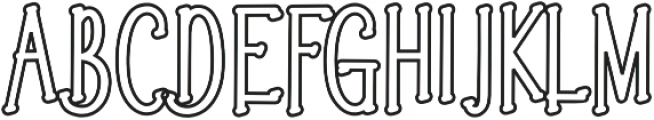 Country outline otf (400) Font UPPERCASE