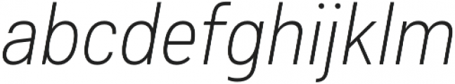 Couplet CF Light Italic otf (300) Font LOWERCASE