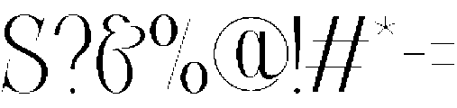 Courage Apprentice otf (400) Font OTHER CHARS