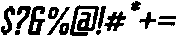 Courager Edge Italic otf (400) Font OTHER CHARS