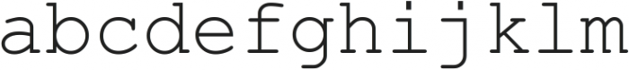 Courier New ttf (400) Font LOWERCASE