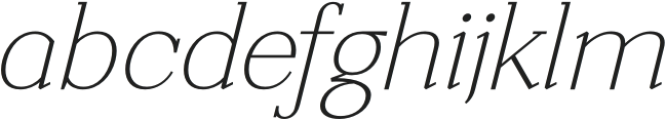 Courthes Italic otf (400) Font LOWERCASE