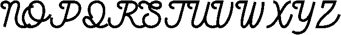 Courtney Regular otf (400) Font UPPERCASE