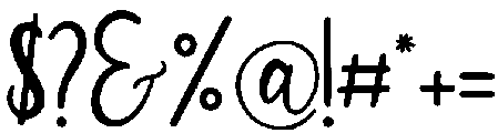 Courtney Regular otf (400) Font OTHER CHARS